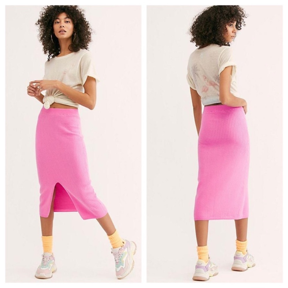 Free people midi knit skirt NWT - Picture 3 of 3